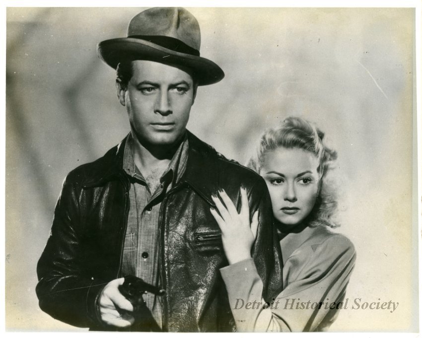 Bill Kennedy and Adele Mara in “Web of Danger,” 1947 – 2017.154.153