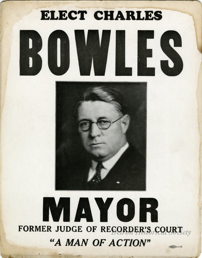 "Elect Charles Bowles Mayor" Poster, 1929 - 2018.047.001
