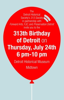 313th detroit birthday historical happy event society celebrating ticket tickets closed sales purchsed events detroithistorical